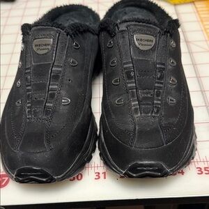 Skechers Black Casual Slip-Ons